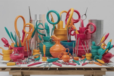 Transforming Used Household Supplies into Art